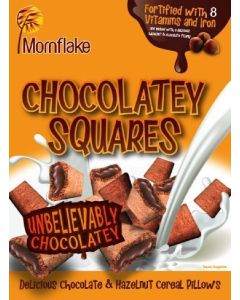 MORNFLAKE CHOCOLATEY SQUARES 375G