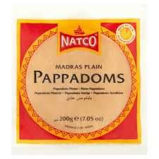 NATCO PLAIN MADRAS 6" PAPPADOMS 200G