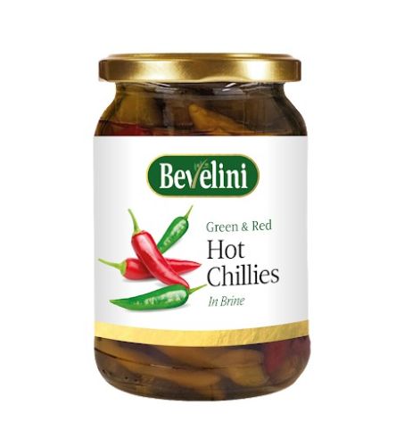 BEVELINI GREEN & RED HOT CHILLIES 280G