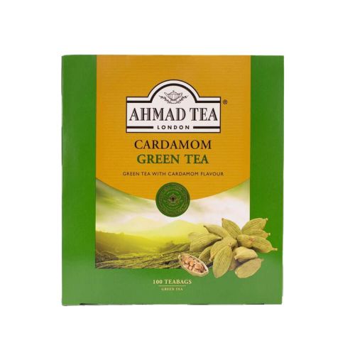 AHMED TEA CEYLON CARDAMOM GREEN TEA 100G