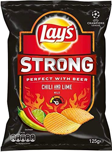 LAYS STRONG CHILLI & LIME 130G