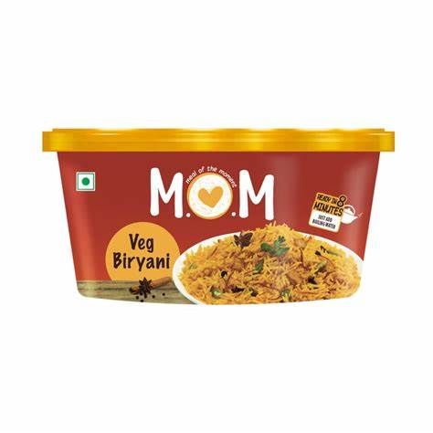 MOM MEALS VEG BIRYANI WITH SHAHI GRAVY 140G
