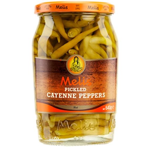 MELIS PICKLED CAYENNE PEPPERS 640G
