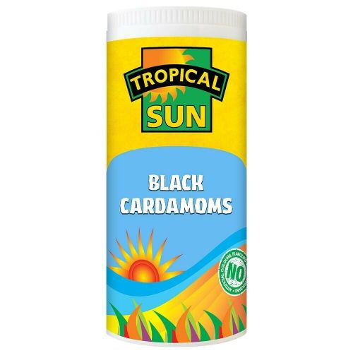 TROPICAL SUN BLACK CARDAMOMS WHOLE 50G