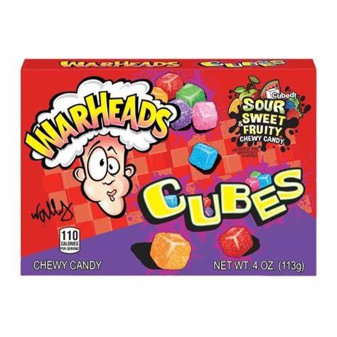 WARHEADS CUBES CHEW CANDY 113G