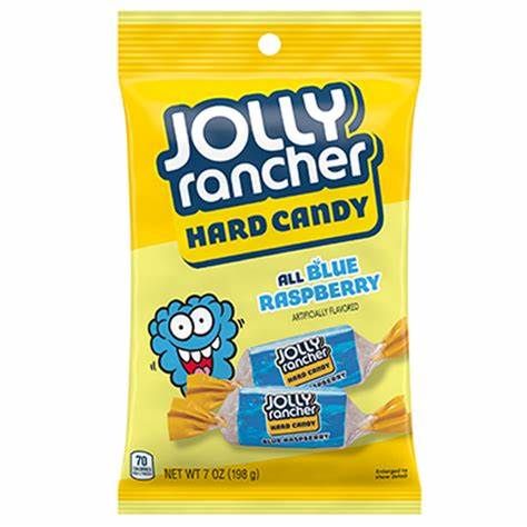 JOLLY RANCHER BLUE RASPBERRY HARD CANDY 198G