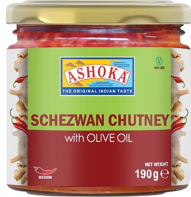 ASHOKA SCHEZWAN CHUTNEY WITH OLIVE OIL 190G