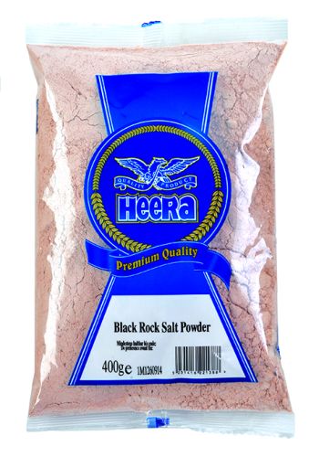 HEERA BLACK ROCK SALT POWDER 400G