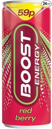 BOOST ENERGY RED BERRY 250ML