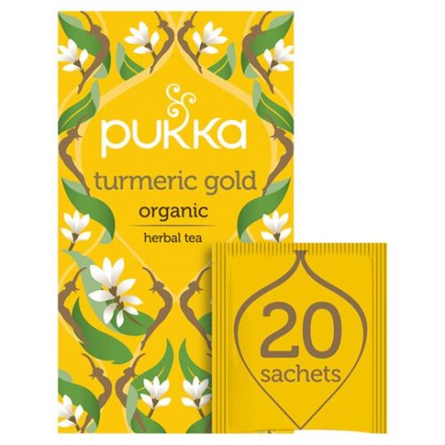 PUKKA TURMERIC GOLD & ACTIVE ORGANIC TEA 20S 36G