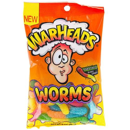 WARHEADS SOUR WORMS 142G