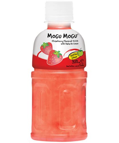 MOGU MOGU NATA DE COCO DRINK STRAWBERRY FLAVOUR 320ML