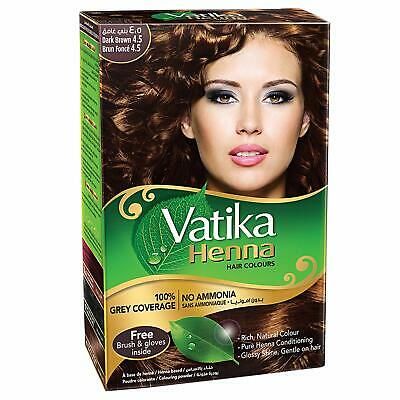 VATIKA HENNA HAIR COLOUR NATURAL BROWN 60G