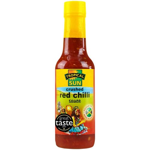 TROPICAL JAMAICAN SUN CRUSHED RED CHILLI SAUCE 142ML