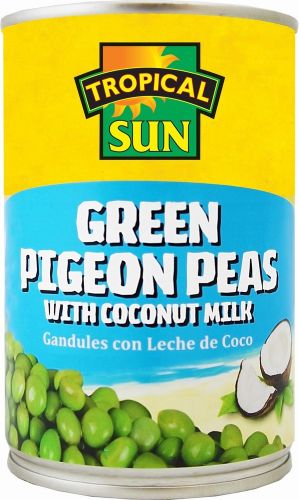 TROPICAL SUN GREEN PIGEON PEAS WITH COCONUT 425G