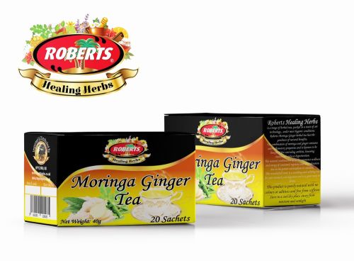 ROBERTS MORINGA & GINGER TEA 40G