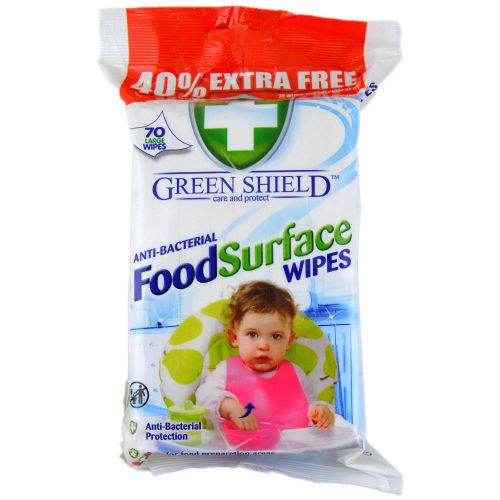 GREENSHIELD FOOD SURFACE WIPES 70S