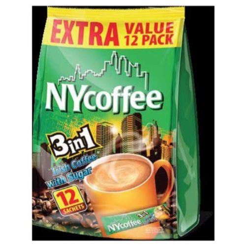 NY COFFEE IRISH 3 IN 1 SACHETS 12PK
