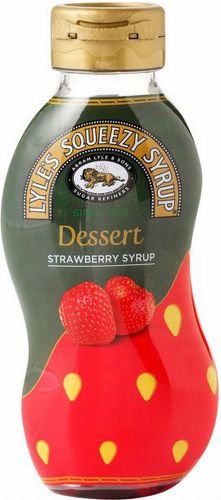 LYLE'S SQUEEZY SYRUP STRAWBERRY 325G
