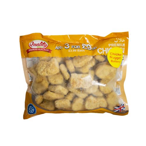 QUALITY BITES PREMIUM BREADED CHICKEN NUGGETS 14PACK 600G