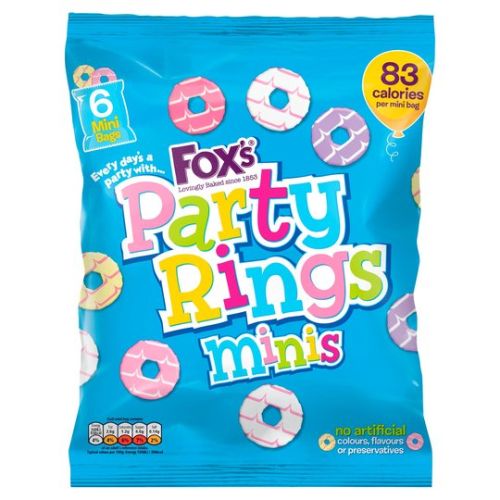 FOX'S PARTY RINGS MINIS 126G