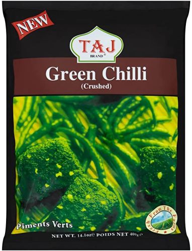 Taj CRUSHED Green Chilli 400g
