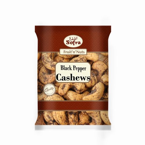 SOFRA NUTS MEDIUM CASHEW WITH BLACK PEPPER 180G