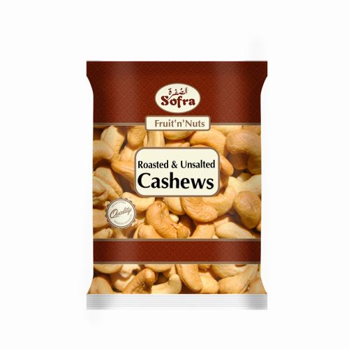 SOFRA NUTS MEDIUM CASHEW ROASTED UNSALTED 180G