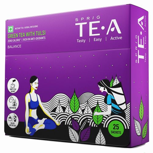 SPRIG PURE GREEN TEA WITH TULSI 25s