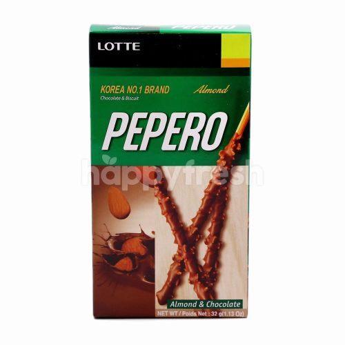 LOTTE PEPERO ALMOND & CHOCOLATE 32G