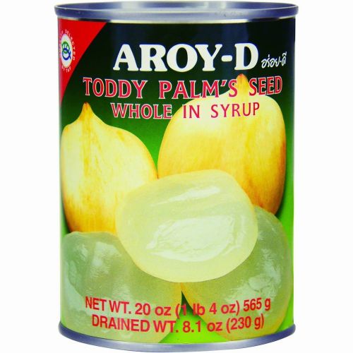 AROY D CANNED TODDY PALM SEED WHOLE IN SYRUP 500ML