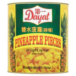 DAYAT PINEAPPLE PIECES IN LIGHT SYRUP 850G