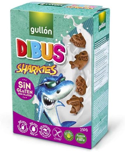 GULLON DIBUS SHARKIES BISCUITS 250G
